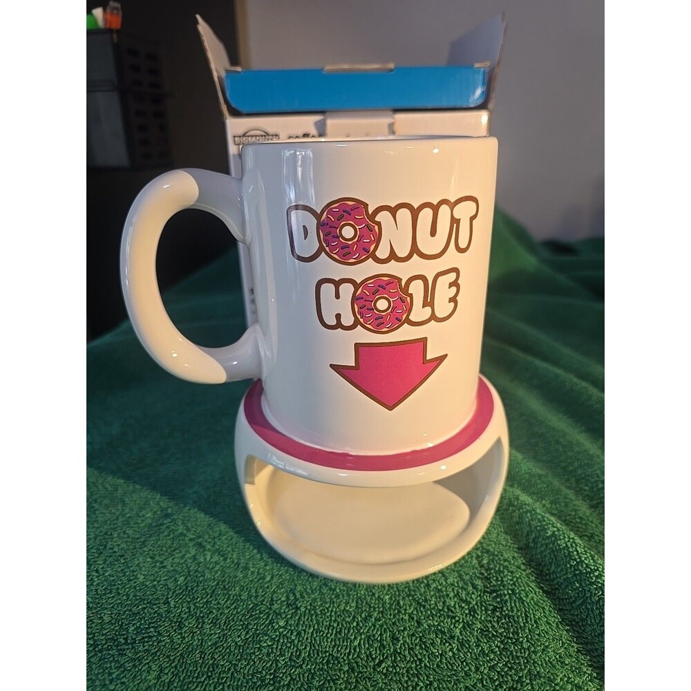 BIG MOUTH Coffee and Donut Mug for coffee and sweets holds 20oz